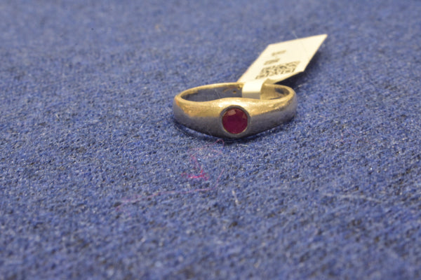 silver fancy rubby common ring.68-16