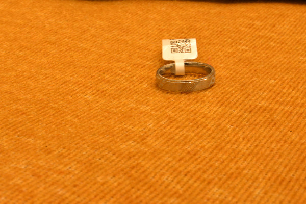 silver fancy plain men ring.68-222