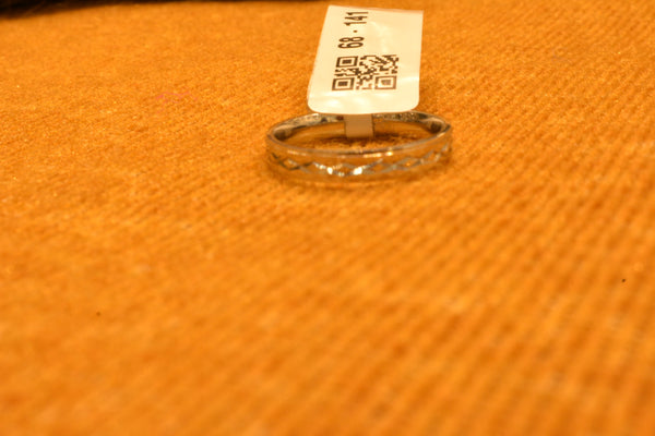silver fancy plain men ring.68-141