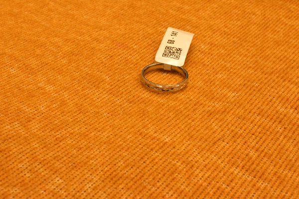 silver fancy plain men ring.68-141