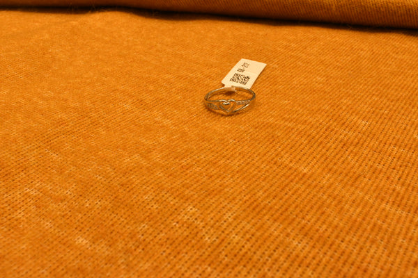 silver fancy stone heart ladeis ring.68-217