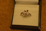 silver fancy stone  ladeis ring.68-56