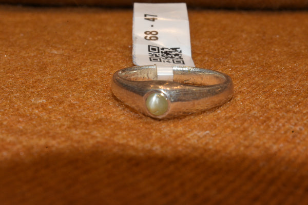 silver fancy  opal common ring.68-47