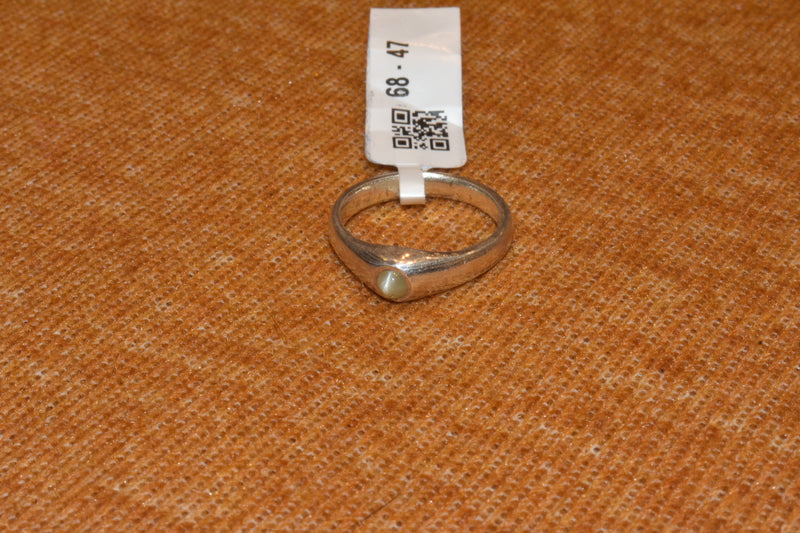 silver fancy  opal common ring.68-47