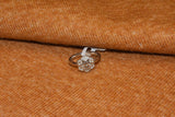 silver fancy stone star ladeis ring.68-53