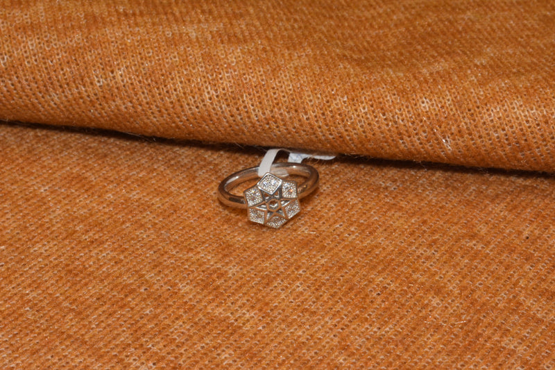 silver fancy stone star ladeis ring.68-53