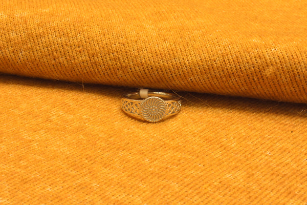 silver fancy  plain men`s ring.68-106