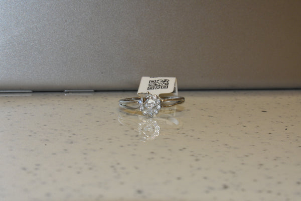 silver  fancy stone ladeis ring 68-223