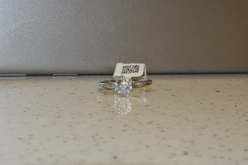 silver  fancy stone ladeis ring 68-223