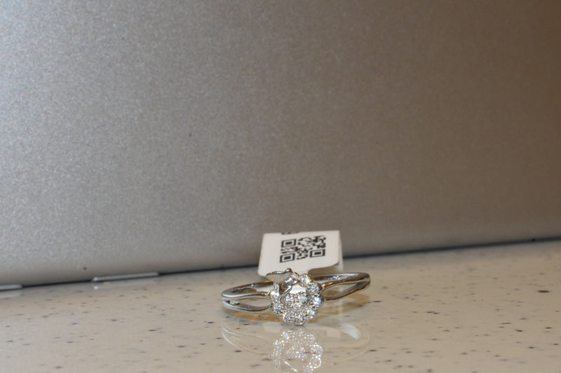 silver  fancy stone ladeis ring 68-223