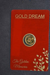 22kt 916k Gold Coin 0.500 GMs flower with packaging