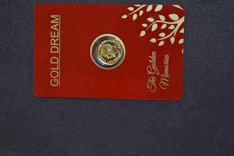 22kt 916k Gold Coin2.000 GMs king with packaging