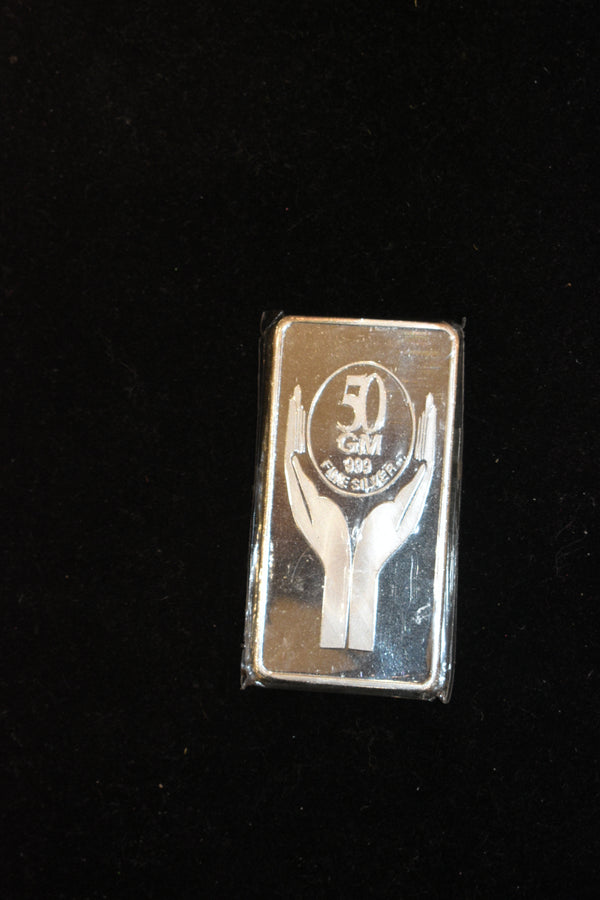 silver 999 coin 50  gms Finely crafted