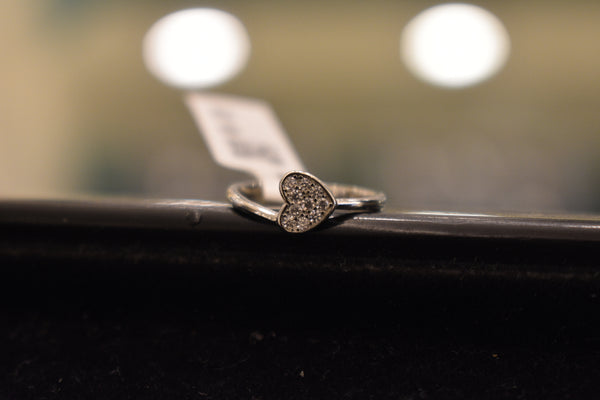 silver  fancy heart ladies ring-68-82