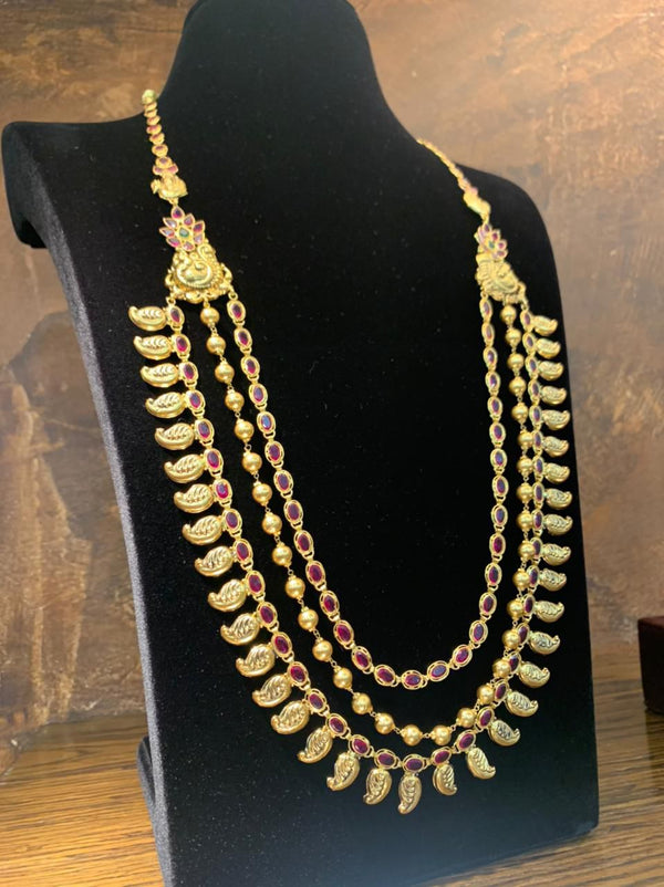 Eria Customised Antique 3layer long necklace