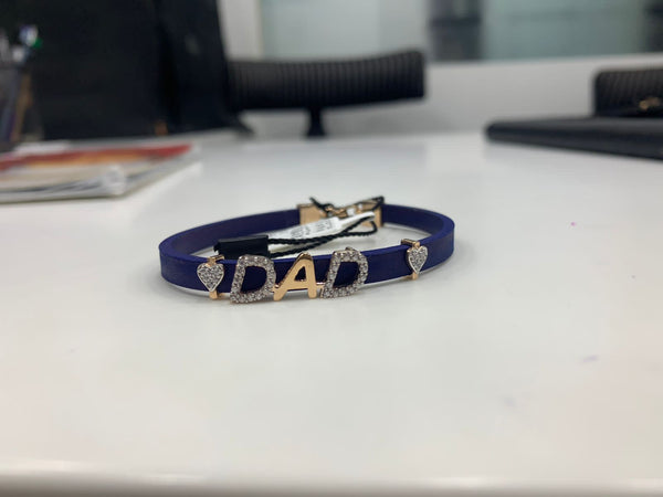 Eria Customised DAD style gold bracelet