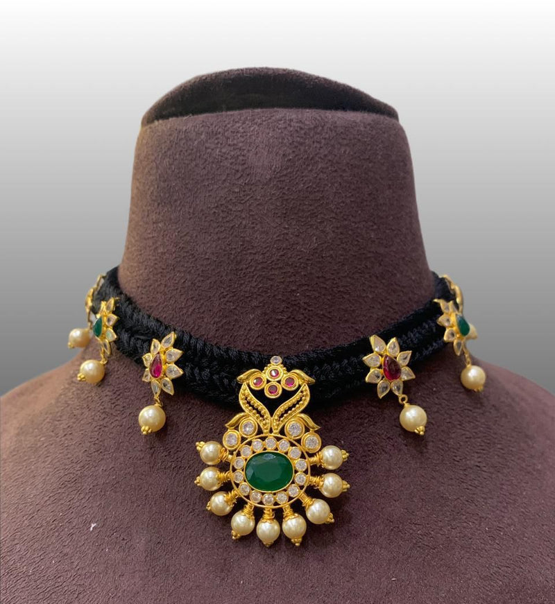 Eria Customised yellow gold chatai style gold necklace