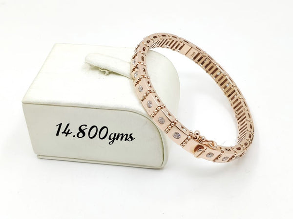 Eria Customised Rose gold mens bracelet
