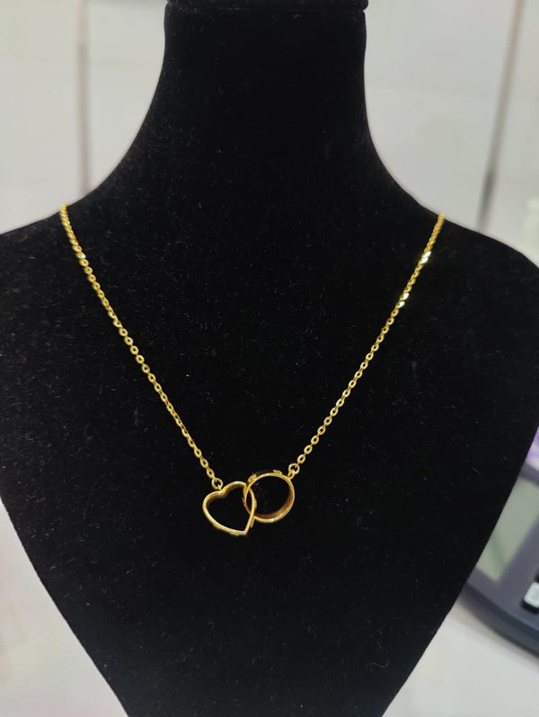 Eria Customised heart ring chain
