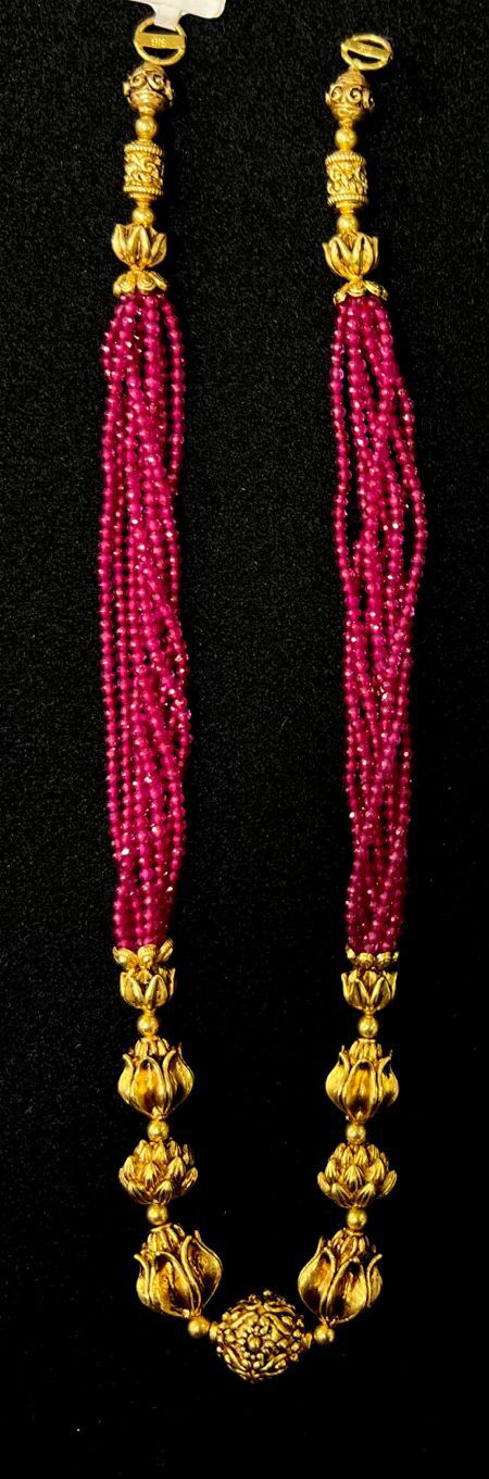 Eria Customised Ruby crystal gemstones Mala