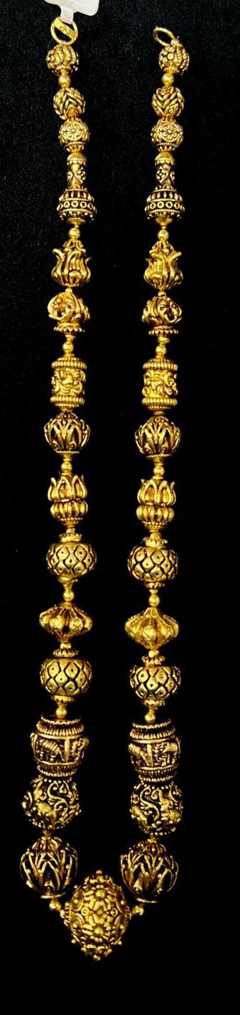 Eria Customised Antique Nakshi gold mala