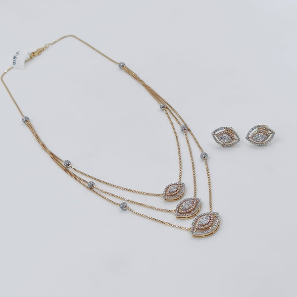 Eria Customised Rose gold Chain set