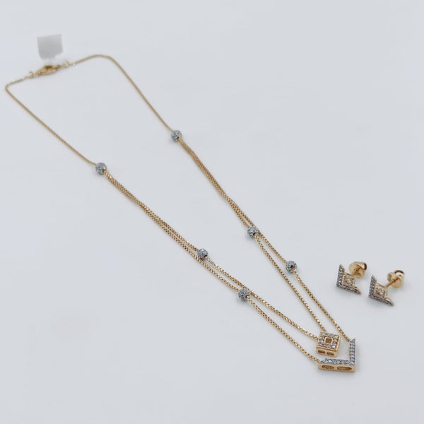 Eria Customised Rose gold Chain set