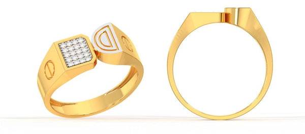 Eria Customised Gold Mens ring