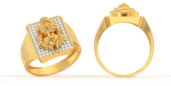 Eria Customised Gold Mens ring