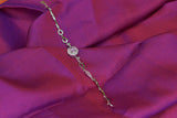 Sophisticated Pink Sapphire Silver Bracelet  - SK26