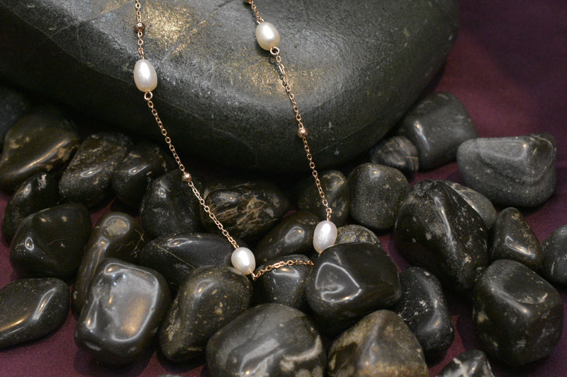 Pearl Silver Chain  - SC1