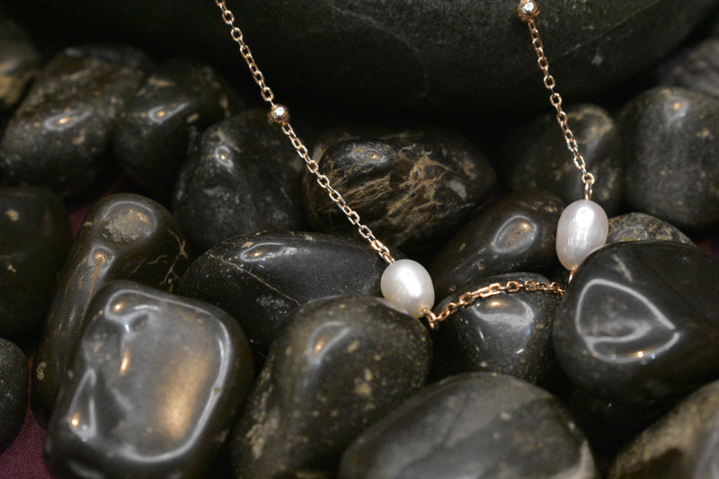 Pearl Silver Chain  - SC1