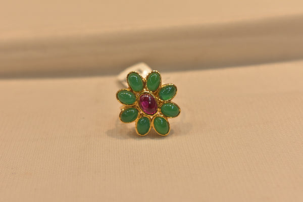 Eria 22kt Gold Swarovski Ring - R4