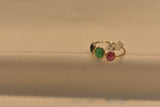 Eria 18K Natural Gemstone with Yellow Gold- R86