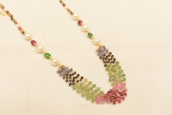 Eria 22K Gold Chain with Pearls - C1