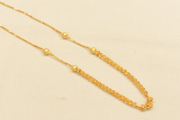 Eria 22k Yellow Gold Chain- C74