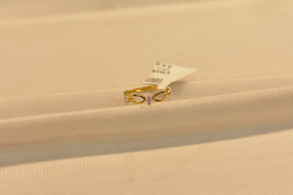 Eria 22k Gold Swarovski Ring - R194