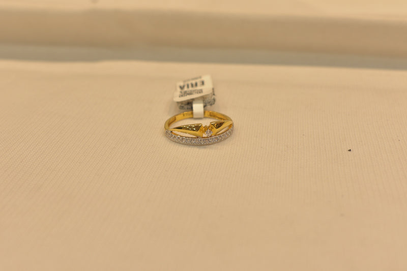 Eria 22kt Gold Swarovski Ring - R52