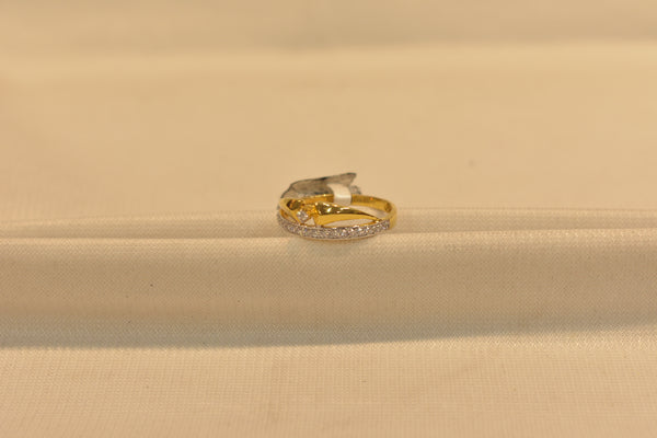 Eria 22kt Gold Swarovski Ring - R52