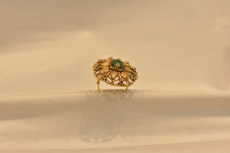 Eria 22K Gold Swarovski Ring - R216