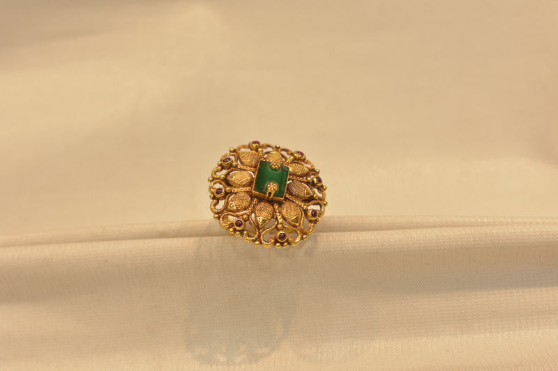 Eria 22K Gold Swarovski Ring - R216