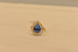 Eria 22K Gold Swarovski Ring -R104