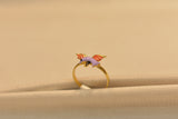 Eria 22kt Gold Swarovski Ring - R111