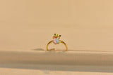 Eria 22kt Gold Swarovski Ring - R56