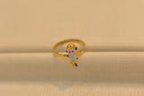 Eria 22kt Gold Swarovski Ring - R38