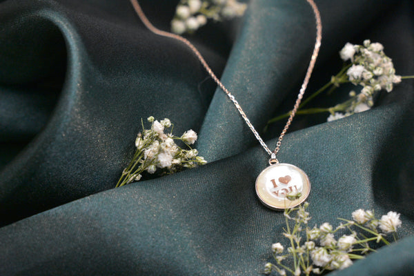 Affectionate silver necklace- SN45