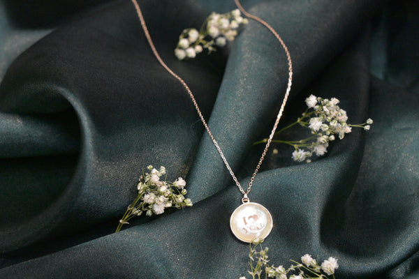 Affectionate silver necklace- SN45