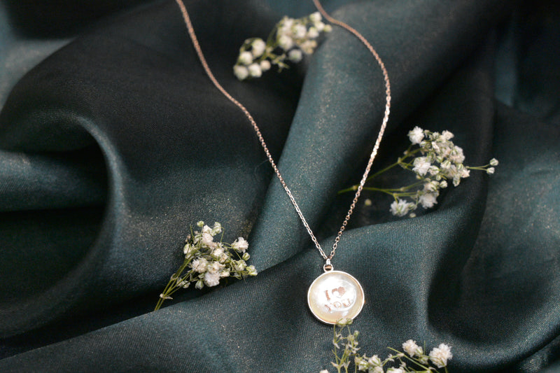 Affectionate silver necklace- SN45