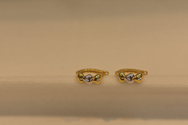 Eria 22k Yellow Gold With Rhodium - T128