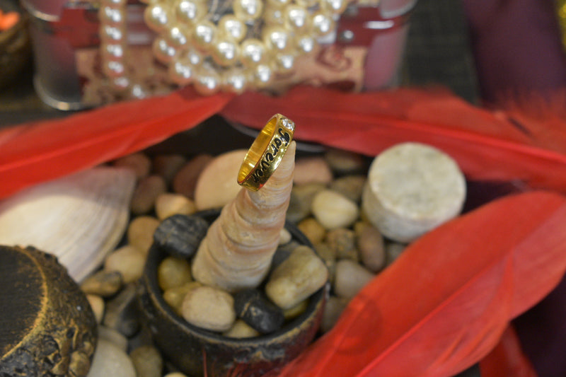 Eria 22K Gold Swarovski Ring - R83